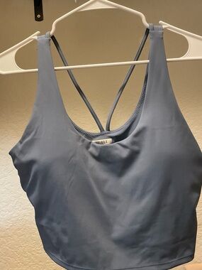 UE Dusty Blue Strappy Sports Bra Tank